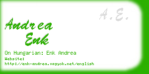 andrea enk business card